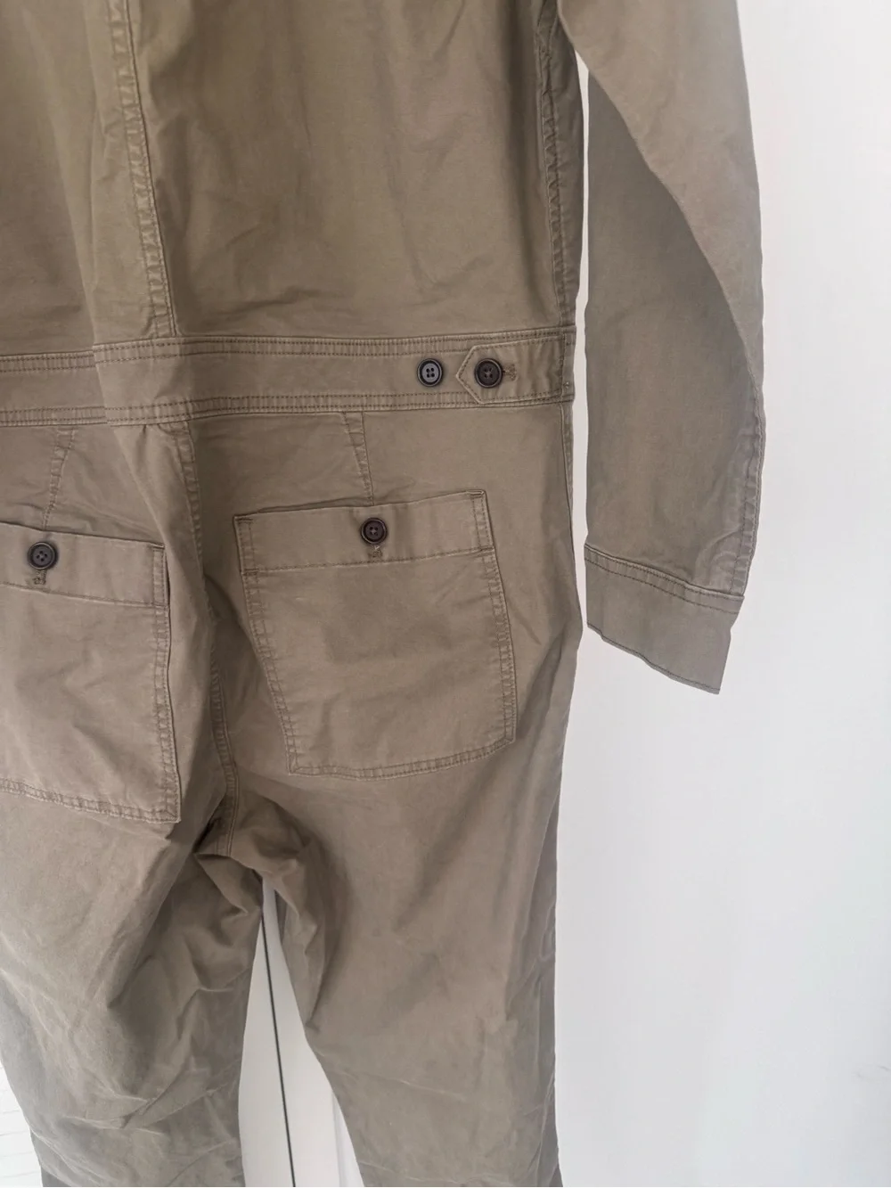Banana Republic Olive Green Cargo Coverall Pants new no tag